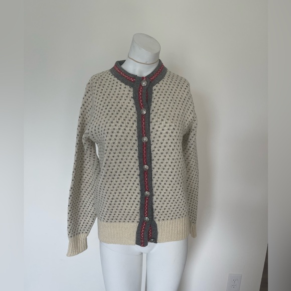 L.LBEAN VINTAGE WOOL CARDIGAN SIZE S - Picture 1 of 5